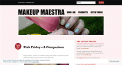 Desktop Screenshot of makeupmaestra.wordpress.com