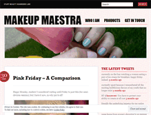 Tablet Screenshot of makeupmaestra.wordpress.com