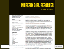 Tablet Screenshot of intrepidgirlreporter.wordpress.com