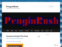 Tablet Screenshot of penguinrush.wordpress.com