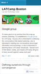 Mobile Screenshot of latcampboston.wordpress.com