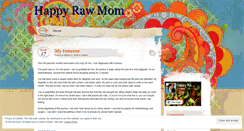 Desktop Screenshot of happyrawmom.wordpress.com