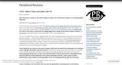 Desktop Screenshot of peripheralrevision.wordpress.com