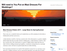Tablet Screenshot of maxidresses97.wordpress.com