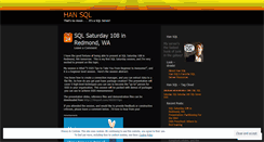 Desktop Screenshot of hansql.wordpress.com