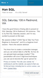 Mobile Screenshot of hansql.wordpress.com