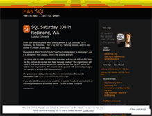 Tablet Screenshot of hansql.wordpress.com