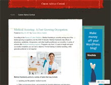 Tablet Screenshot of careeradvicecentral.wordpress.com