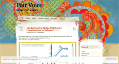 Desktop Screenshot of fairvoice.wordpress.com