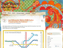 Tablet Screenshot of fairvoice.wordpress.com