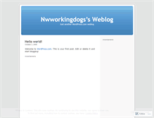 Tablet Screenshot of nwworkingdogs.wordpress.com