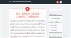 Desktop Screenshot of obatkankersaluranempedutradisional.wordpress.com