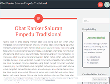 Tablet Screenshot of obatkankersaluranempedutradisional.wordpress.com