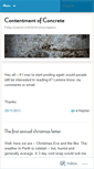 Mobile Screenshot of contentmentofconcrete.wordpress.com