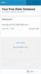 Mobile Screenshot of freeriderdatabase.wordpress.com
