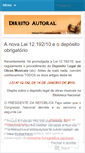 Mobile Screenshot of direitoautoral.wordpress.com