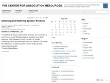 Tablet Screenshot of centerforassociationresources.wordpress.com