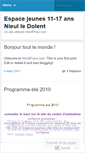Mobile Screenshot of espacejeunesnld.wordpress.com