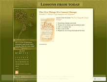Tablet Screenshot of lessonsfromtoday.wordpress.com