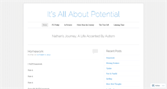 Desktop Screenshot of allaboutpotential.wordpress.com