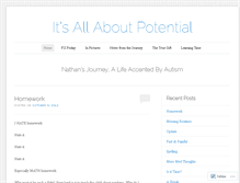 Tablet Screenshot of allaboutpotential.wordpress.com