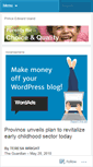 Mobile Screenshot of choiceandquality.wordpress.com