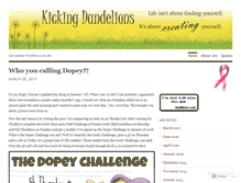 Tablet Screenshot of kickingdandelions.wordpress.com