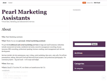 Tablet Screenshot of pearlmarketingassistants.wordpress.com