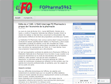 Tablet Screenshot of fopharma5962.wordpress.com