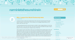 Desktop Screenshot of narminletsthesunshinein.wordpress.com