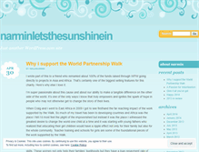 Tablet Screenshot of narminletsthesunshinein.wordpress.com