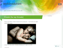 Tablet Screenshot of mylifeokkitten.wordpress.com