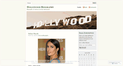 Desktop Screenshot of hollywoodbiography.wordpress.com