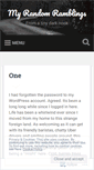 Mobile Screenshot of heresanjanablogging.wordpress.com