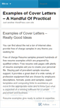 Mobile Screenshot of examplecoverletter97.wordpress.com