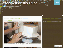 Tablet Screenshot of croissantsbistro.wordpress.com