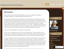 Tablet Screenshot of dealingwithcopd.wordpress.com