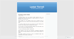 Desktop Screenshot of lesterferrell.wordpress.com