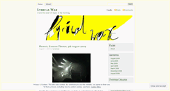 Desktop Screenshot of lyricalwax.wordpress.com