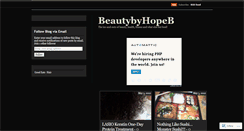 Desktop Screenshot of beautybyhopeb.wordpress.com