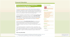 Desktop Screenshot of financialknowledgenetwork.wordpress.com