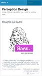 Mobile Screenshot of perceptiondesign.wordpress.com