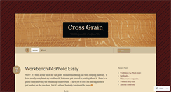 Desktop Screenshot of crossgrain.wordpress.com