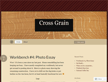 Tablet Screenshot of crossgrain.wordpress.com