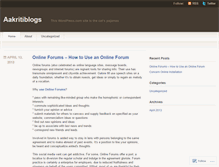 Tablet Screenshot of aakritiblogs.wordpress.com