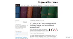 Desktop Screenshot of degreesoverseas.wordpress.com