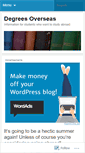 Mobile Screenshot of degreesoverseas.wordpress.com