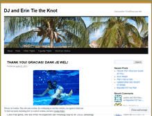 Tablet Screenshot of djanderintietheknot.wordpress.com