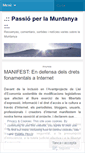 Mobile Screenshot of muntanya.wordpress.com