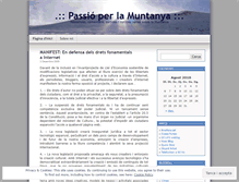 Tablet Screenshot of muntanya.wordpress.com